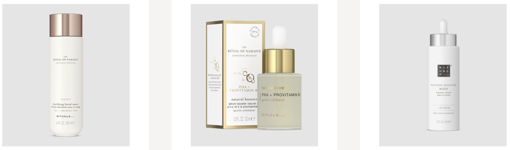 Skincare products Rituals discounts