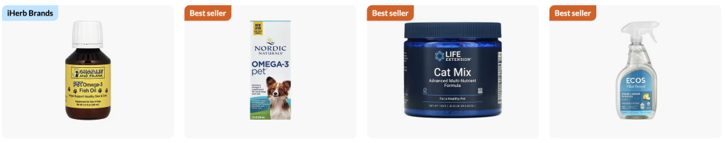 iHerb pets discounts